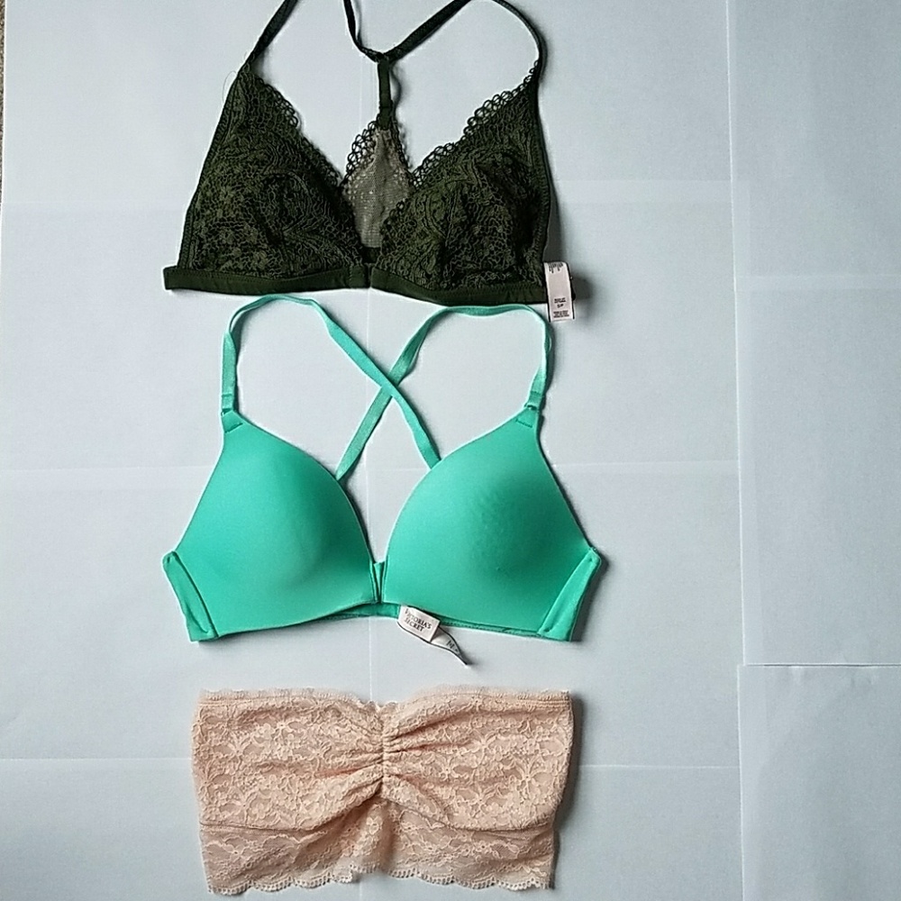 Bundle of 3 Victoria Secret Bra 32B, XS, S